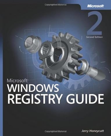 microsoft windows registry guide 2nd edition jerry honeycutt b0085slzp8