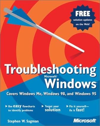 troubleshooting windows microsoft covers windows me windows 98 and windows 95 1st edition stephen w sagman
