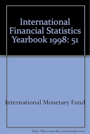 international financial statistics yearbook 1998 1st edition international monetary fund 1557757496,