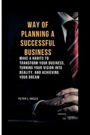 way of planning a successful business make a habits to transform your business turning your vision into