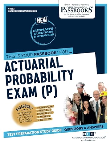 actuarial probability exam passbooks study guide 1st edition national learning corporation 1731818920,