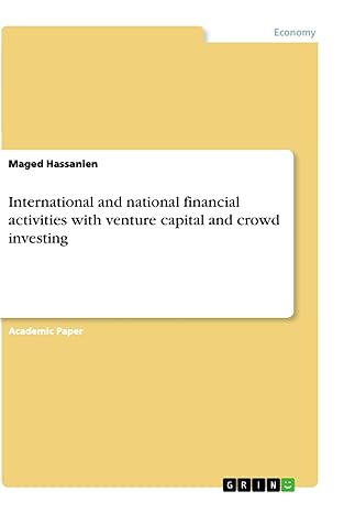 international and national financial activities with venture capital and crowd investing 1st edition maged