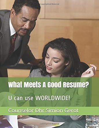 what meets a good resume u can use worldwide 1st edition simion gerot ,simion 1520643918, 978-1520643915