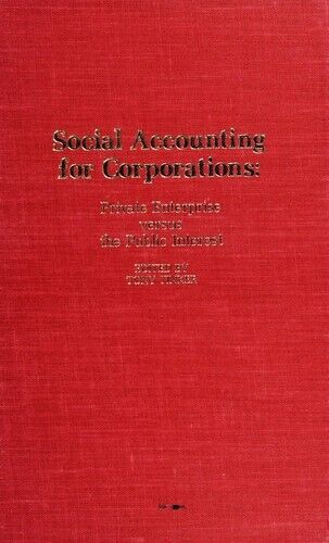 social accounting for corporations private enterprise vs public 1st edition tony tinker 9780910129176,