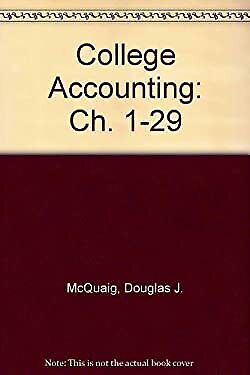 college accounting ch 1 29 4th edition douglas j. mcquaig 9780395369197, 0395369193