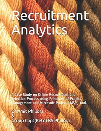 recruitment analytics a case study on online recruitment and selection process using principles of project