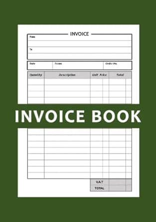 invoice book self employed invoice book with vat a5 50+ sheets invoice pad for small business green 1st