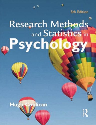 research methods and statistics in psychology 5th edition hugh coolican 0340983442, 9780340983447