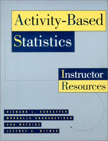 activity based statistics instructor resources 1st edition mrudulla gnanadesikan , ann e watkins , jeffrey a