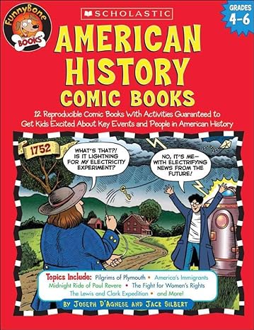 funnybone books american history comic books twelve reproducible comic books with activities guaranteed to