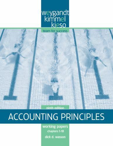 accounting principles 9th edition donald e. kieso, paul d. kimmel, jerry j. weygandt 9780470386699, 047038669x