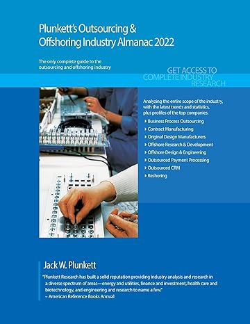 plunketts outsourcing and offshoring industry almanac 2022 2022nd edition plunkett ,jack ,jack w. plunkett