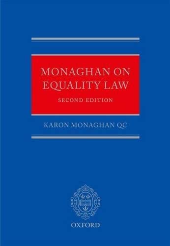 monaghan on equality law 2nd edition karon monaghan qc 0199603235, 9780199603237