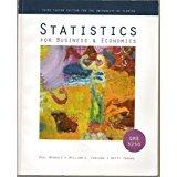 Statistics For Business And Economics Third Custom Edition For The University Of Florida