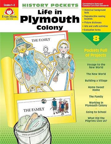 history pockets plymouth colony 1st edition evan-moor educational publishers ,evan-moor corporation
