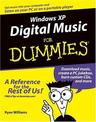 windows xp digital music for dummies 1st edition ryan c williams 0764575996, 978-0764575990