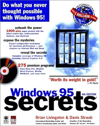 windows 95 secrets 4th edition brian livingston ,davis straub 0764530704, 978-0764530708