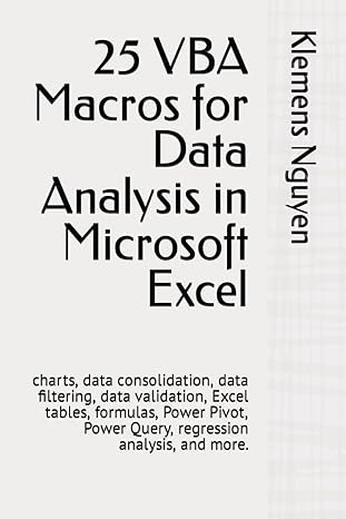 25 vba macros for data analysis in microsoft excel 1st edition klemens nguyen b0cnsxymtc, 979-8868455629