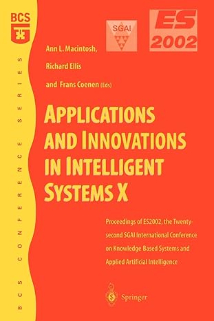applications and innovations in intelligent systems x 2003rd edition ann macintosh ,richard ellis ,frans