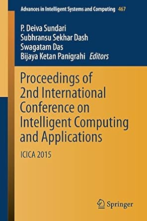 proceedings of 2nd international conference on intelligent computing and applications icica 2015 1st edition