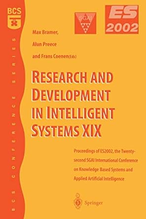 research and development in intelligent systems xix 1st edition alun preece ,frans coenen 1852336749,