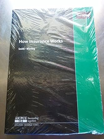 how insurance works an introduction to property and liability insurance 2nd edition barry d. smith ,eric a.