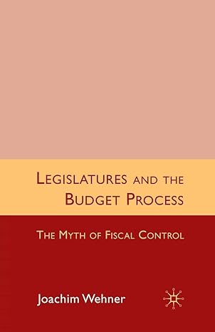 Legislatures And The Budget Process The Myth Of Fiscal Control
