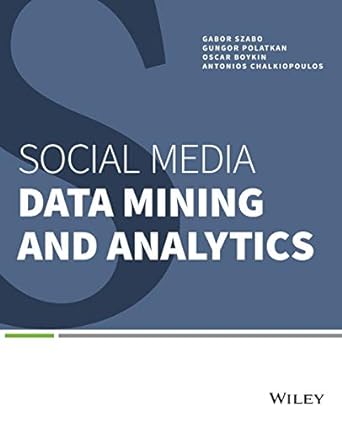 social media data mining and analytics 1st edition gabor szabo ,gungor polatkan ,p. oscar boykin ,antonios