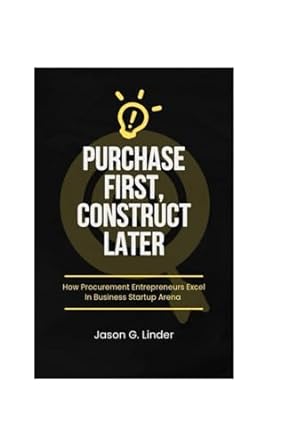 purchase first construct later how procurement entrepreneurs excel in business startup arena 1st edition