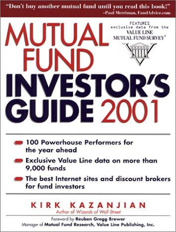 the nyif guide to mutual funds 2001 1st edition kirk kazanjian ,reuben gregg brewer 0735201560, 978-0735201569