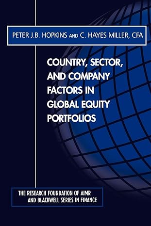 country sector and company factors in global equity portfolios 1st edition peter j. b. hopkins ,c. hayes