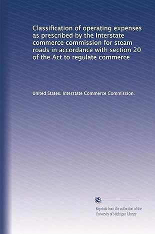 classification of operating expenses as prescribed by the interstate commerce commission for steam roads in