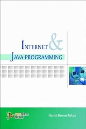 internet and java programming 1st edition harish kumar taluja 8131803678, 978-8131803677