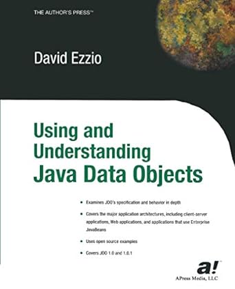 using and understanding java data objects 1st edition david ezzio 1590590430, 978-1590590430