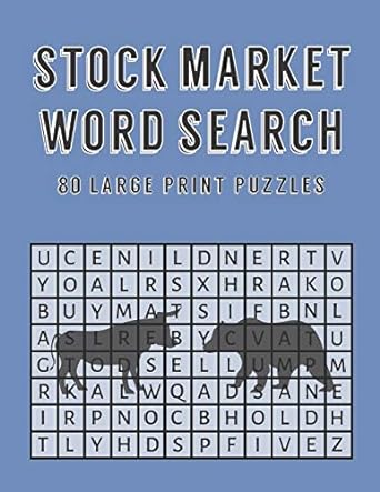 stock market word search 80 large print puzzles 1st edition puzzle pup publishing 979-8648515345