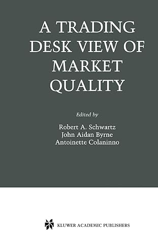 a trading desk view of market quality 1st edition robert a. schwartz ,john aidan byrne ,antoinette colaninno