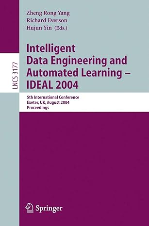 intelligent data engineering and automated learning ideal 2004 5th international conference exeter uk august