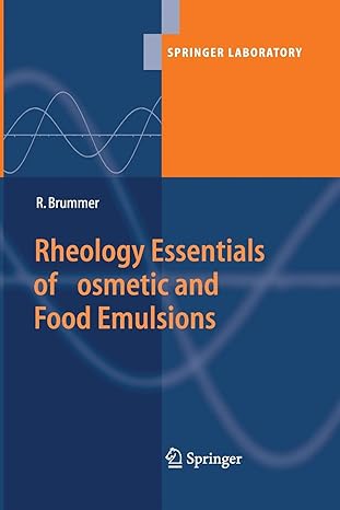 rheology essentials of cosmetic and food emulsions 1st edition rudiger brummer 3662517566, 978-3662517567