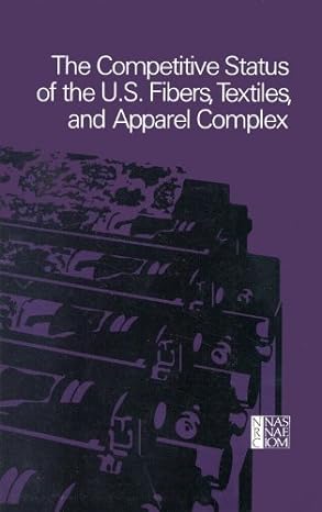 the competitive status of the u s fibers textiles and apparel complex 1st edition national research council