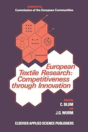european textile research competitiveness through innovation competitiveness through innovation 1st edition