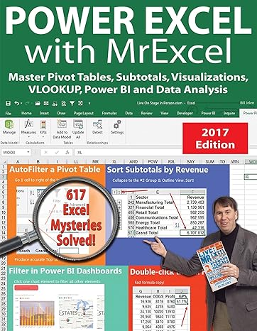 power excel with mrexcel master pivot tables subtotals visualizations vlookup power bi and data analysis