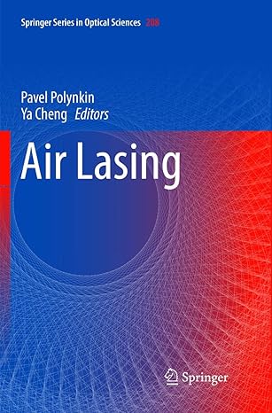 air lasing 1st edition pavel polynkin ,ya cheng 3319879774, 978-3319879772
