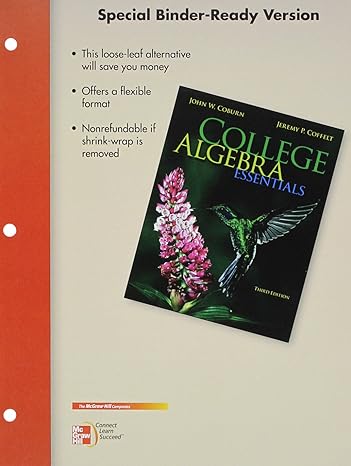 loose leaf coburn college algebra essentials with aleks 360 18 weeks access card 3rd edition john coburn