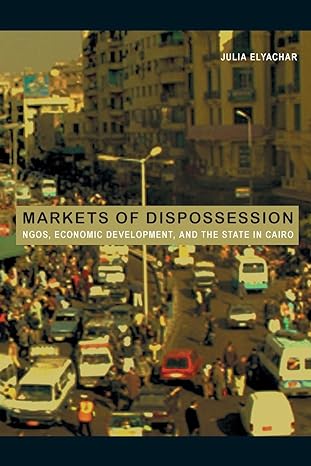 markets of dispossession ngos economic development and the state in cairo 1st edition julia elyachar