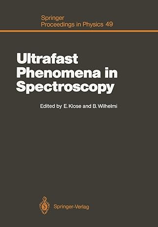 ultrafast phenomena in spectroscopy 1st edition edgar klose ,bernd wilhelmi 3642758282, 978-3642758287