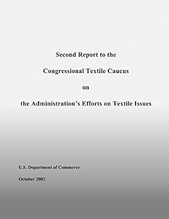second report to the congressional textile caucus on the administration s efforts on textile issues 1st