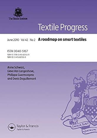 a roadmap on smart textiles 1st edition anne schwarz 041560155x, 978-0415601559