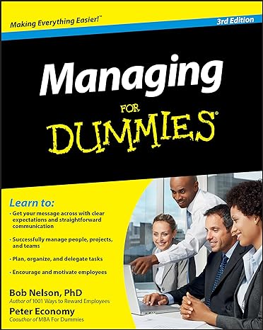 managing for dummies 3rd edition bob nelson ,peter economy 0470618132, 978-0470618134