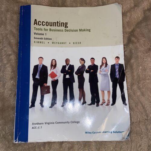 accounting tools for business decision making volume 1 7th edition paul d kimmel, jerry j weygandt, donald e