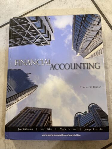 financial accounting 14th edition jan williams, sue haka